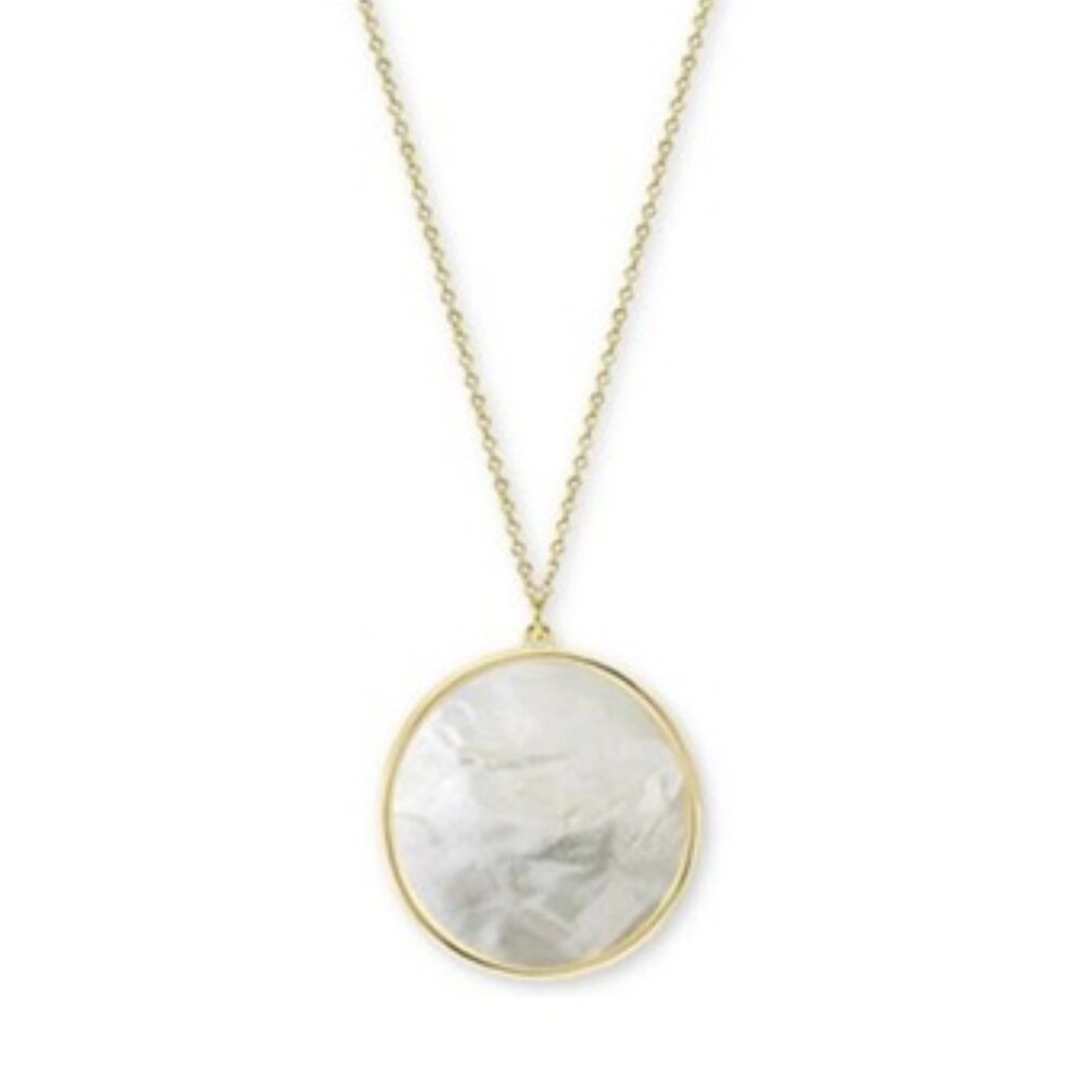 Argento Vivo Mother-of-Pearl Disc Pendant Necklace 🇨🇦